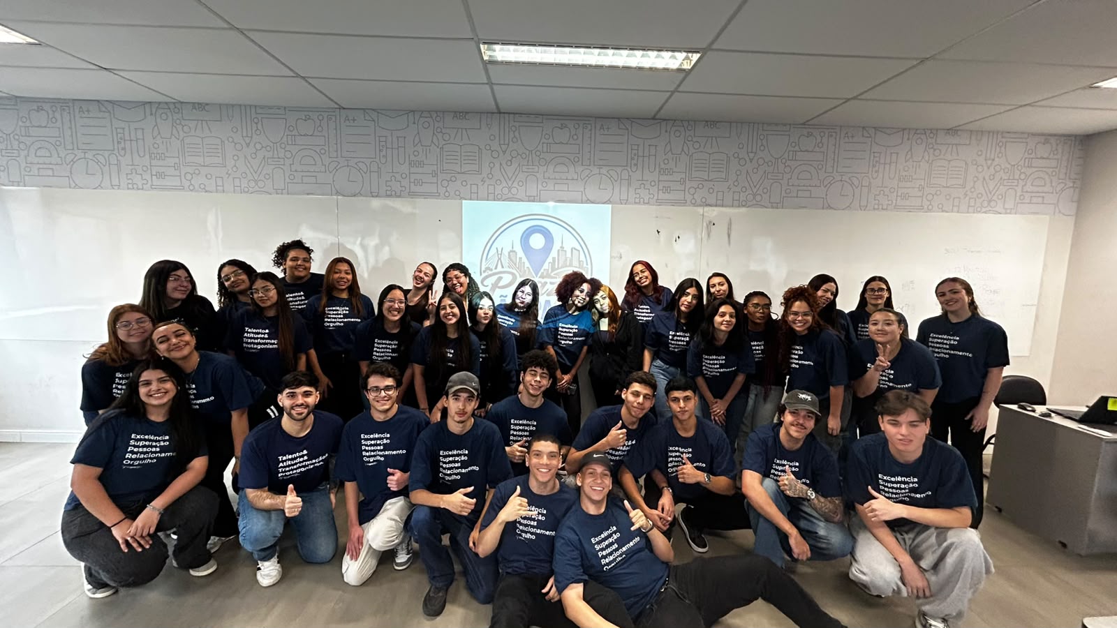 Foto de todos os alunos da sala 17757 da Espro